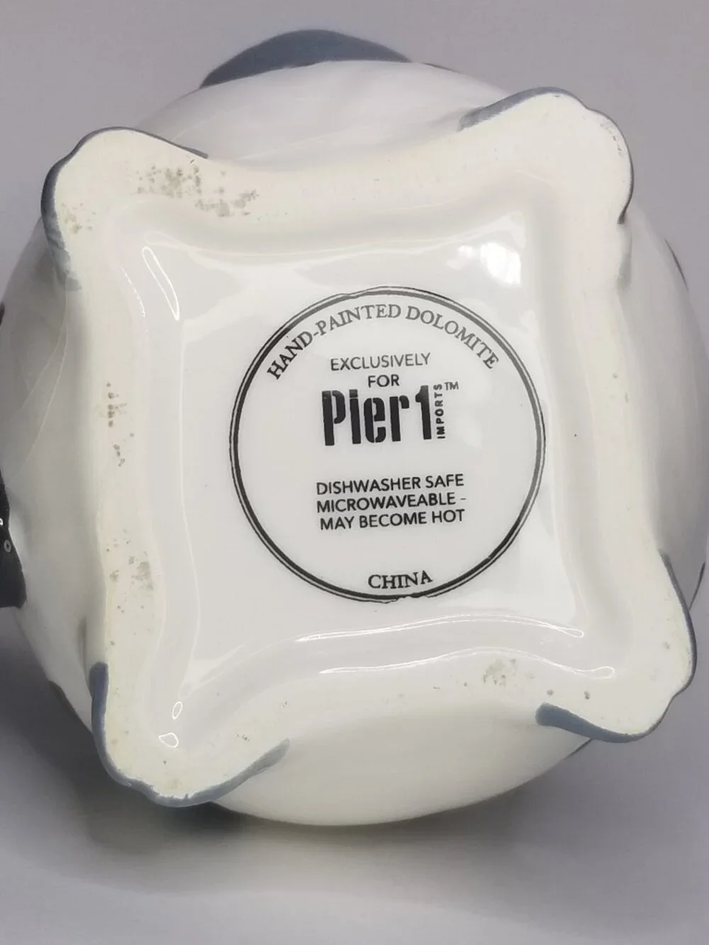 Pier 1 Imports Zebra Body Hand Painted Dolomite Mug - Limited Retired Design